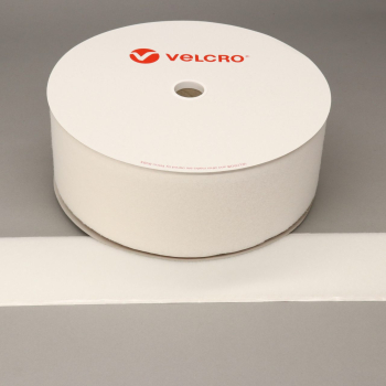 VELCRO® Brand PS14 Stick-on 100mm tape WHITE LOOP 25mtr roll