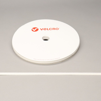 VELCRO® Brand PS14 Stick-on 10mm tape WHITE LOOP 25mtr roll