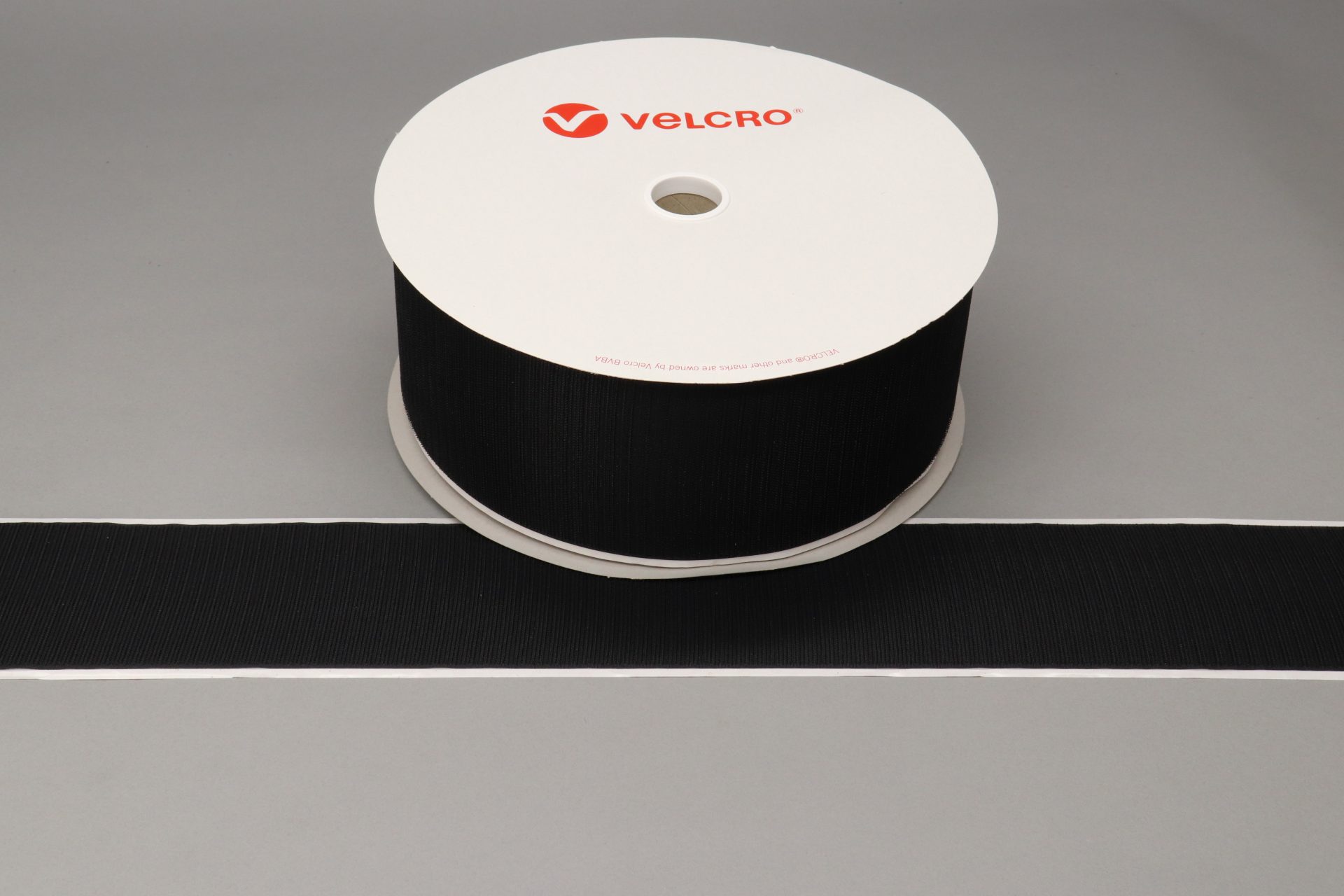 Velcro Brand - 1 inch Black Loop: Pressure Sensitive Adhesive - Rubber