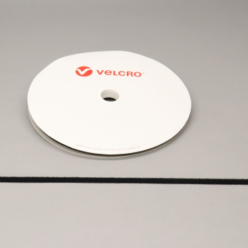 25-Metre Roll of VELCRO® Brand PS14 10mm Black Hook Stick-On Tape