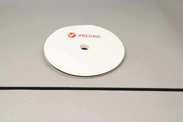 VELCRO® Brand PS14 Stick-on 10mm tape BLACK LOOP 25mtr roll