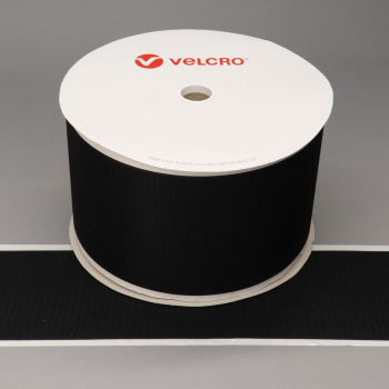 VELCRO® Brand PS14 Stick-on 150mm tape BLACK HOOK 25mtr roll