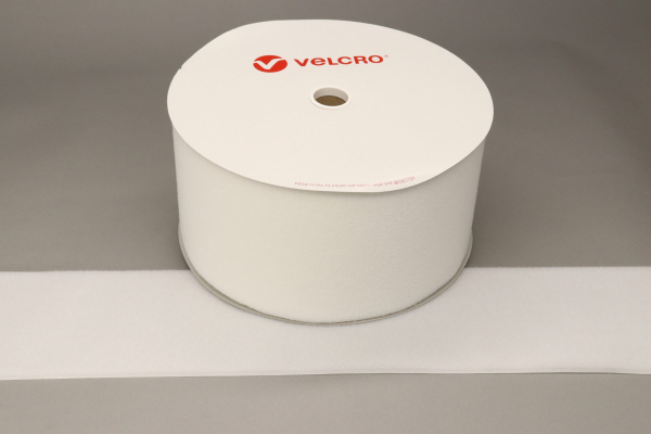 Velcro Brand 199707 1 W x 150' L Loop White Sew-On Tape Roll