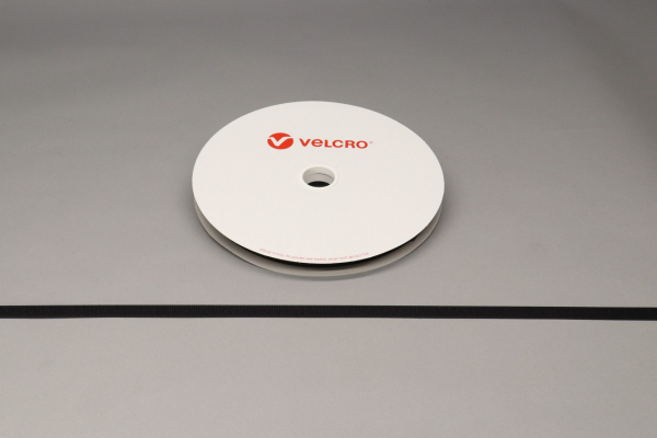 25-Metre Roll of VELCRO® Brand Sew-On 16mm Black Hook Tape