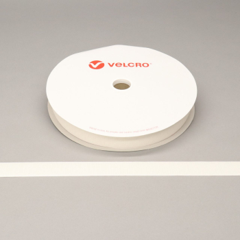 VELCRO® Brand PS18 Stick-On 25mm Tape White Loop 25mtr Roll