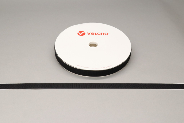 VELCRO® Brand PS18 Stick-On 25mm Tape Black Hook 25mtr Roll