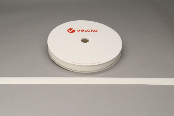 VELCRO® Brand PS18 Stick-On 30mm Tape White Loop 25mtr Roll