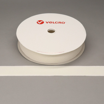 VELCRO® Brand PS18 Stick-on 50mm tape WHITE HOOK 25mtr roll