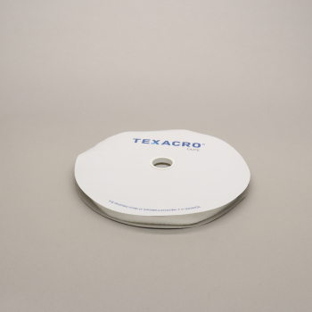 TEXACRO Sew-on 20mm tape WHITE LOOP 25mtr roll