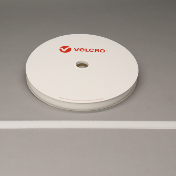 VELCRO® Brand Sew-on 25mm tape WHITE LOOP 25mtr roll