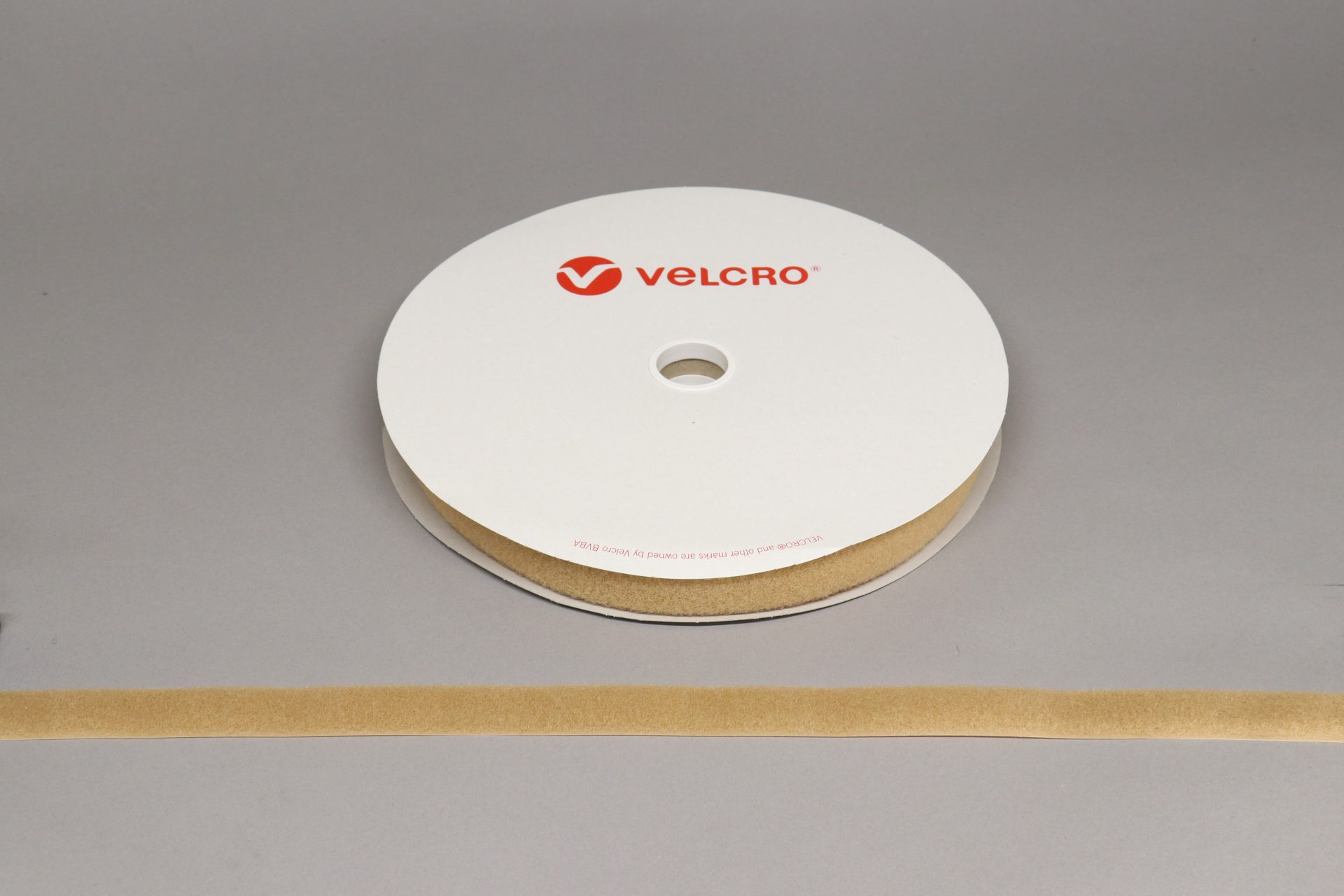 VELCRO® Brand Sew-on 25mm tape BEIGE LOOP 25mtr roll