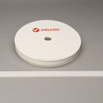 VELCRO® Brand Sew-on 30mm tape WHITE LOOP 25mtr roll