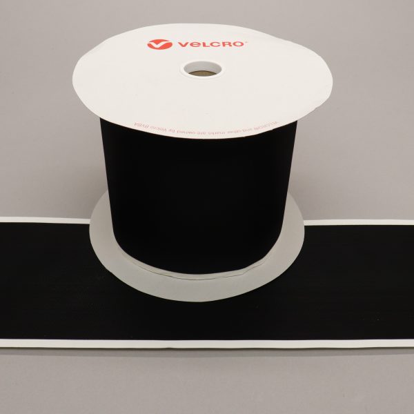 VELCRO® Brand PS30 Stick-on 150mm tape BLACK HTH830 low profile HOOK 25mtr roll