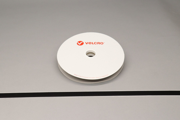 VELCRO® Brand PS30 Stick-On 20mm Tape Black Velour Loop 25mtr Roll