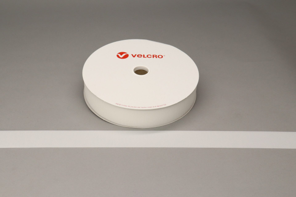 VELCRO® Brand Sew-on 50mm tape WHITE HOOK 25mtr roll