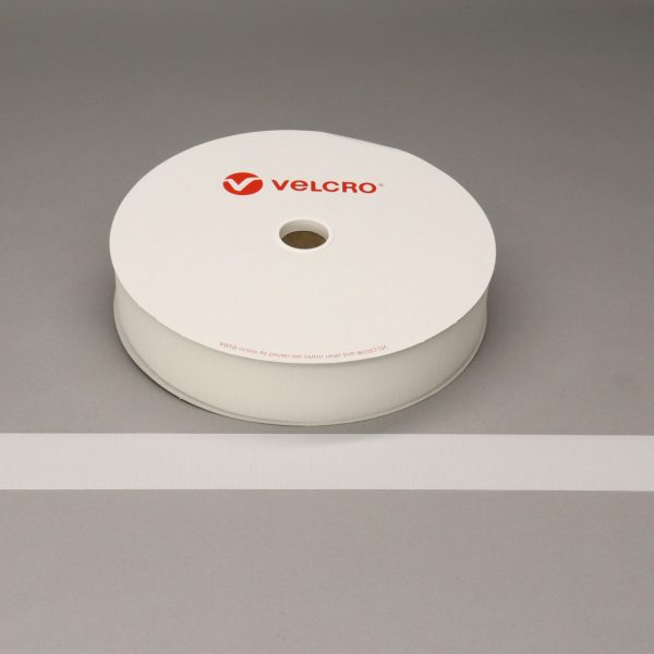 VELCRO® Brand Sew-on 50mm tape WHITE HOOK 25mtr roll