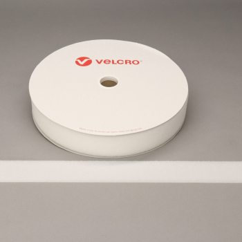 VELCRO® Brand Sew-on 50mm tape WHITE LOOP 25mtr roll