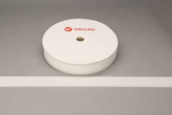 VELCRO® Brand Sew-on 50mm tape WHITE LOOP 25mtr roll