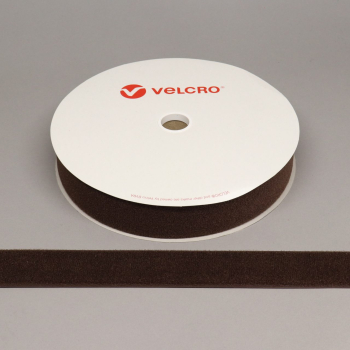 VELCRO® Brand Sew-on 50mm tape DARK BROWN LOOP 25mtr roll