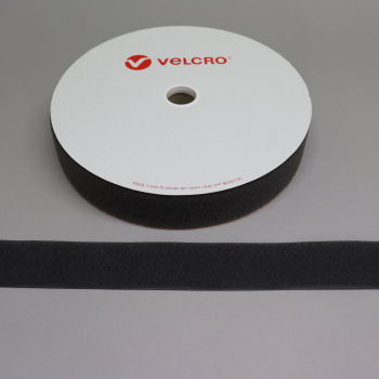 VELCRO® Brand Sew-on 50mm tape DARK GREY LOOP 25mtr roll