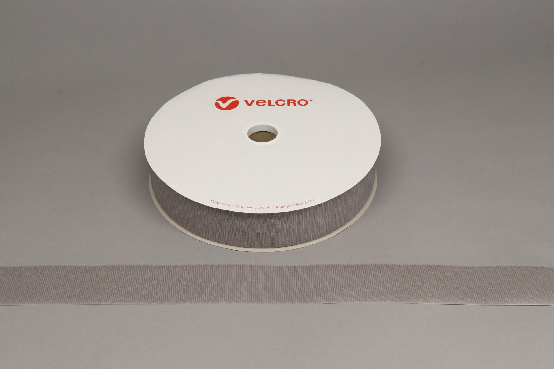 VELCRO® Brand Sew-on 50mm tape LIGHT GREY HOOK 25mtr roll
