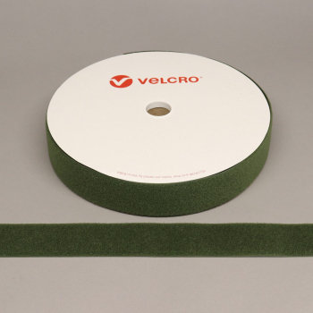VELCRO® Brand Sew-on 50mm tape OLIVE GREEN LOOP 25mtr roll