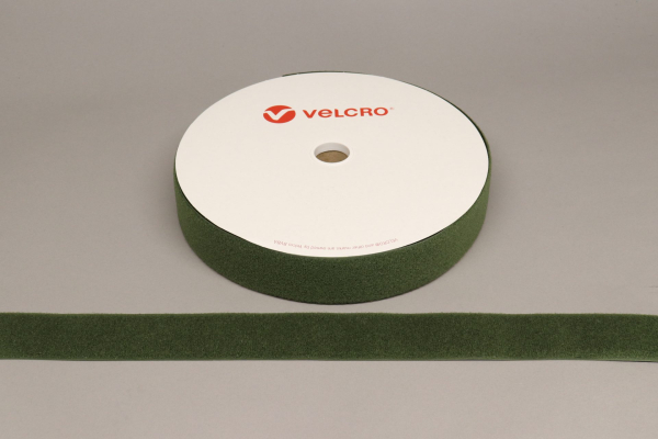 VELCRO® Brand Sew-on 50mm tape OLIVE GREEN LOOP 25mtr roll