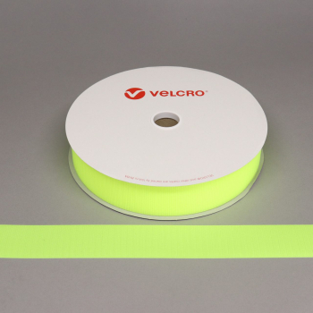 VELCRO® Brand Sew-on 50mm tape FLUORESCENT YELLOW HOOK 25mtr roll