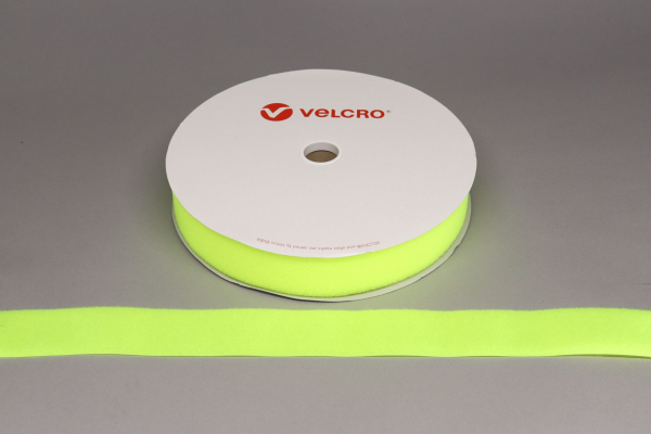 VELCRO® Brand Sew-on 50mm tape FLUORESCENT YELLOW LOOP 25mtr roll