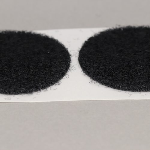 VELCRO® Brand PS51 Stick-on 45mm coins Black LOOP 50mtr roll