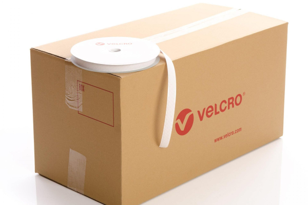 VELCRO® Brand PS18 Stick-on 20mm tape WHITE HOOK case of 42 rolls