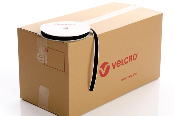 VELCRO® Brand PS18 Stick-on 20mm tape BLACK LOOP case of 42 rolls