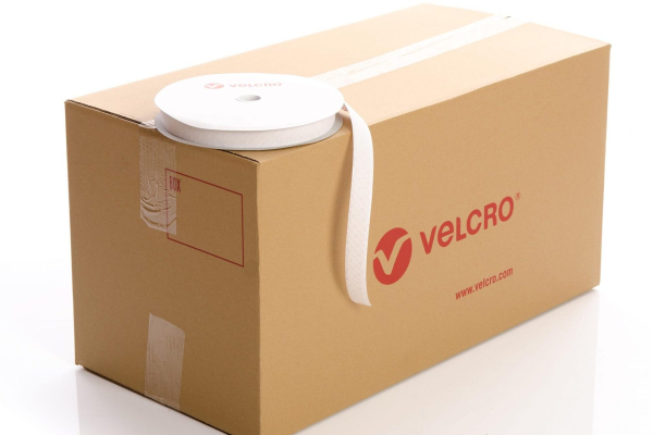 VELCRO® Brand PS18 Stick-on 25mm tape WHITE HOOK case of 36 rolls