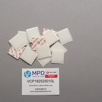 PS18 25mm x 25mm White Loop Samples