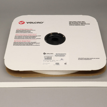 36mtr roll VELCRO® Brand 25mm VELSTRETCH® Elastic WHITE LOOP