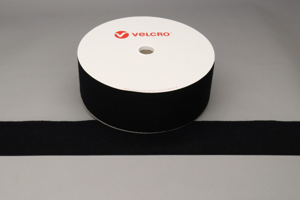 VELCRO® Brand Sew-On 100mm FR Tape Black Loop 25mtr Roll