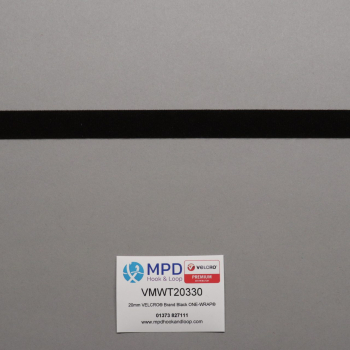 VELCRO® Brand ONE-WRAP® 20mm tape BLACK by the metre