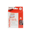 VELCRO® Brand 125 Stick-on coins 19mm WHITE HOOK