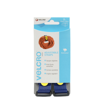 VELCRO® Brand 2 Adjustable straps 92cm x 25mm BLUE