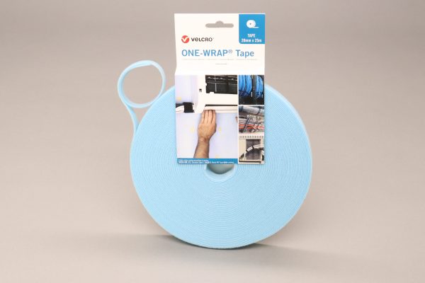 VELCRO® Brand ONE-WRAP® 20mm tape AQUA 25mtr roll